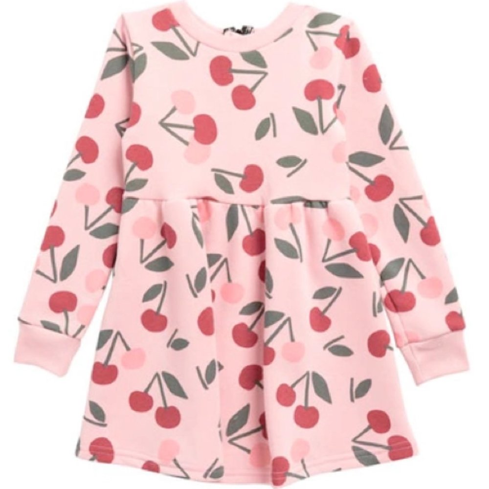 Dot Australia Cherry Print Sweatshirt Dress sz7
